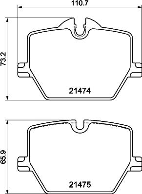 Mintex MDB3389 - Set placute frana,frana disc - allinparts.ro