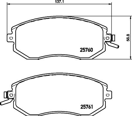 Mintex MDB3374 - Set placute frana,frana disc - allinparts.ro