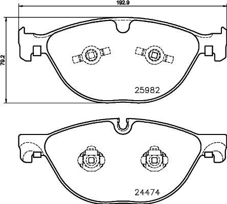 Mintex MDB3376 - Set placute frana,frana disc allinparts.ro