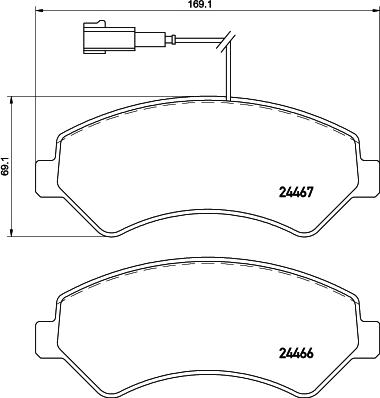 Mintex MDB3298 - Set placute frana,frana disc allinparts.ro