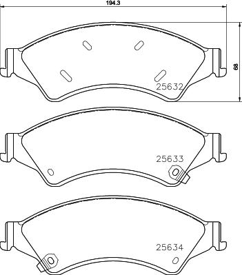 Mintex MDB3265 - Set placute frana,frana disc - allinparts.ro