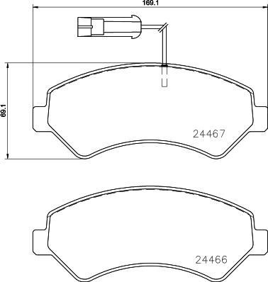 Mintex MDB3794 - Set placute frana,frana disc allinparts.ro