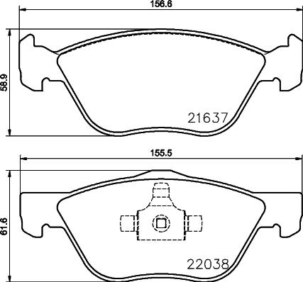 Mintex MDB3796 - Set placute frana,frana disc allinparts.ro