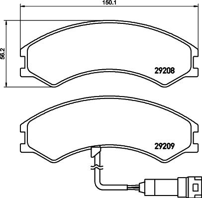 Mintex MDB3744 - Set placute frana,frana disc allinparts.ro
