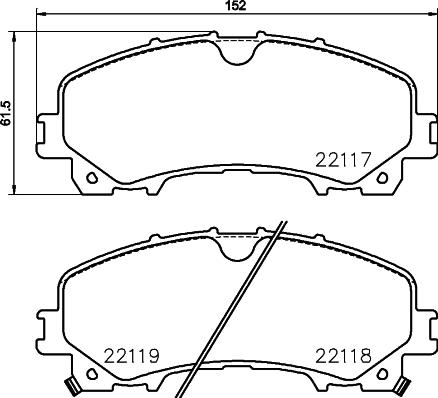 Mintex MDB3748 - Set placute frana,frana disc allinparts.ro