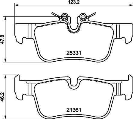 Mintex MDB3723 - Set placute frana,frana disc - allinparts.ro