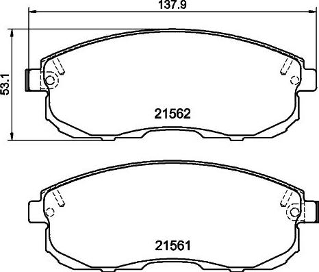 Mintex MDB2967 - Set placute frana,frana disc allinparts.ro