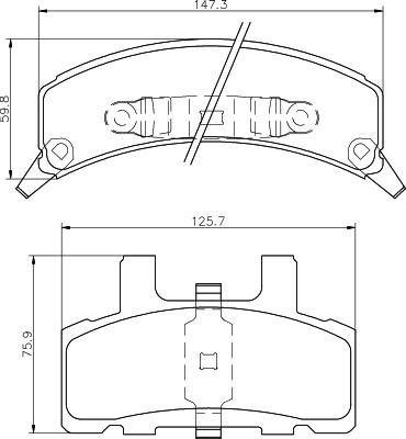 Mintex MDB2412 - Set placute frana,frana disc allinparts.ro
