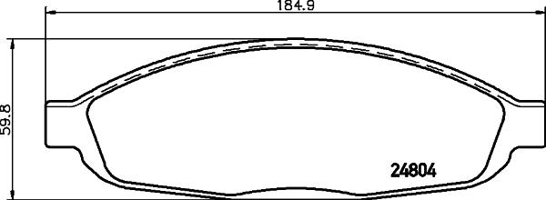 Mintex MDB2559 - Set placute frana,frana disc allinparts.ro