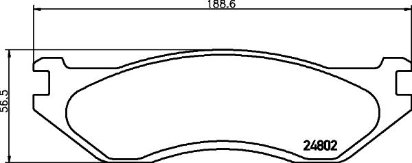 Mintex MDB2551 - Set placute frana,frana disc allinparts.ro