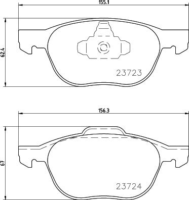 Mintex MDK0239 - Set frana, frana disc allinparts.ro