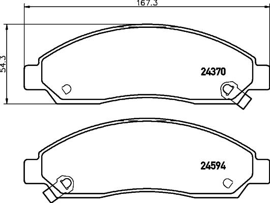 Mintex MDB2632 - Set placute frana,frana disc allinparts.ro