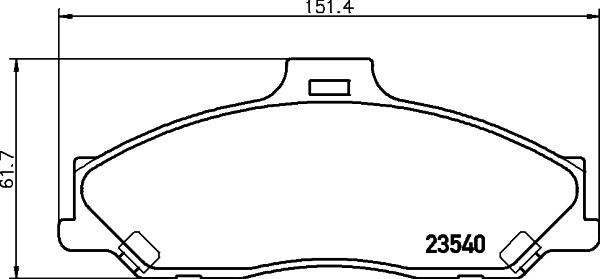 Mintex MDB2053 - Set placute frana,frana disc - allinparts.ro