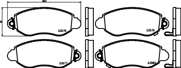 Mintex MDK0117 - Set frana, frana disc allinparts.ro