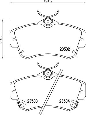 Mintex MDB2082 - Set placute frana,frana disc allinparts.ro