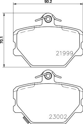 Mintex MDB2033 - Set placute frana,frana disc - allinparts.ro