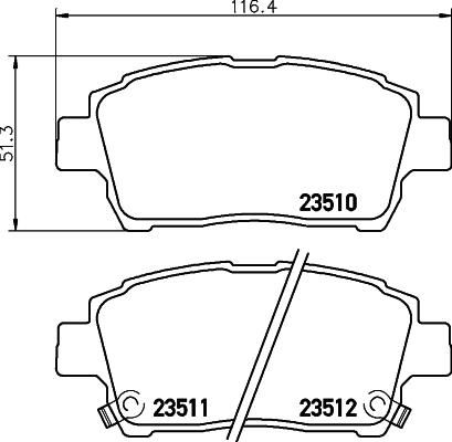Mintex MDB2029 - Set placute frana,frana disc allinparts.ro