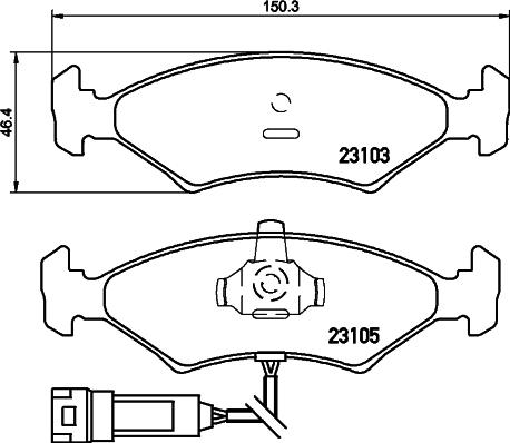 Mintex MDB2110 - Set placute frana,frana disc - allinparts.ro