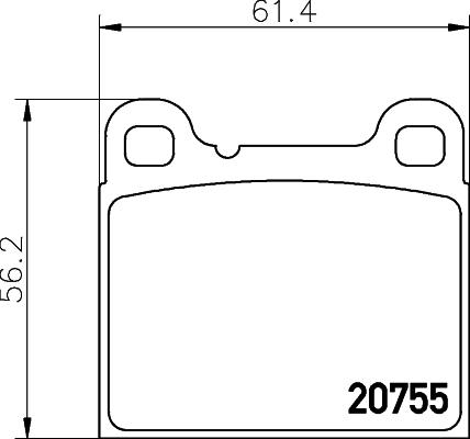 Mintex MDB2129 - Set placute frana,frana disc allinparts.ro