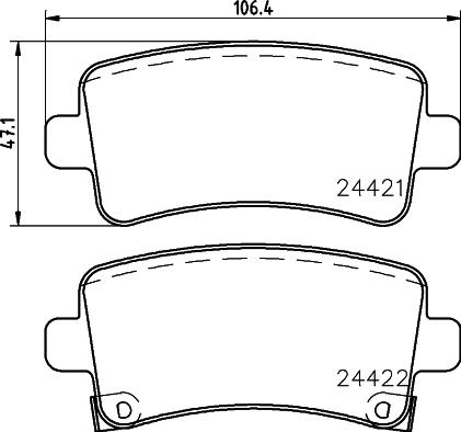 Mintex MDB2867 - Set placute frana,frana disc allinparts.ro