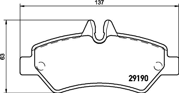 Mintex MDB2802 - Set placute frana,frana disc allinparts.ro