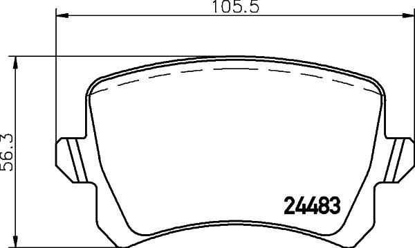 Mintex MDB2888 - Set placute frana,frana disc allinparts.ro