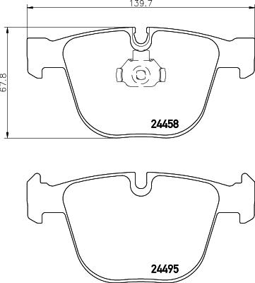 Mintex MDB2879 - Set placute frana,frana disc - allinparts.ro
