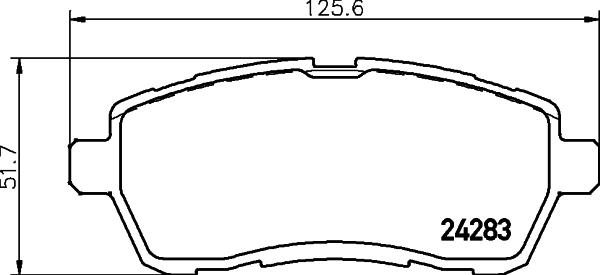 Mintex MDB2875 - Set placute frana,frana disc allinparts.ro