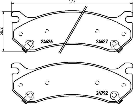 Mintex MDB2364 - Set placute frana,frana disc - allinparts.ro