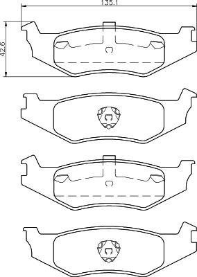 Mintex MDB2306 - Set placute frana,frana disc - allinparts.ro
