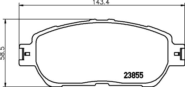 Mintex MDB2311 - Set placute frana,frana disc - allinparts.ro