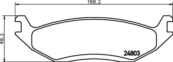 Mintex MDB2386 - Set placute frana,frana disc allinparts.ro