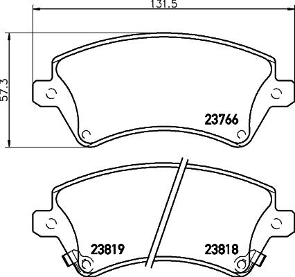 Mintex MDK0229 - Set frana, frana disc allinparts.ro