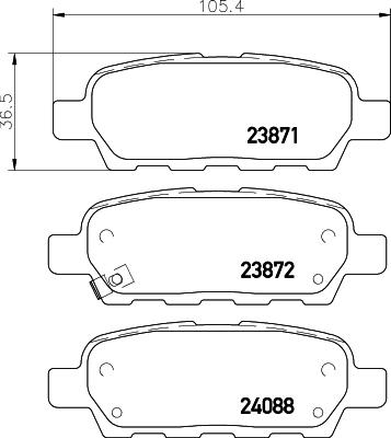 ZENNEK DBP0295 - Set placute frana,frana disc allinparts.ro