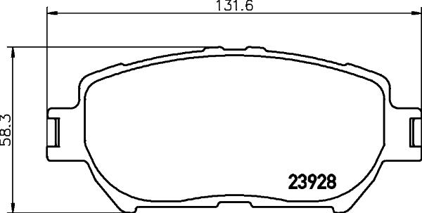 ADVICS A1N073Y - Set placute frana,frana disc - allinparts.ro