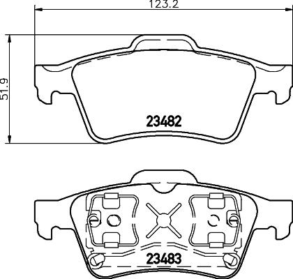 Mintex MDB2281 - Set placute frana,frana disc - allinparts.ro