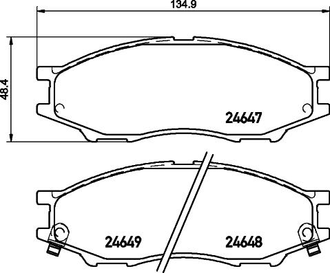 Mintex MDB2755 - Set placute frana,frana disc allinparts.ro
