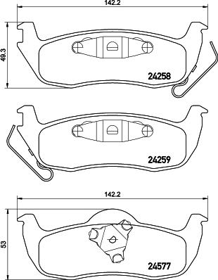 Mintex MDB2706 - Set placute frana,frana disc allinparts.ro