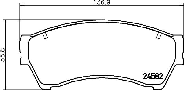 Mintex MDB2736 - Set placute frana,frana disc - allinparts.ro