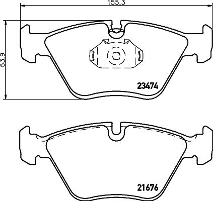 Mintex MDB2722 - Set placute frana,frana disc - allinparts.ro