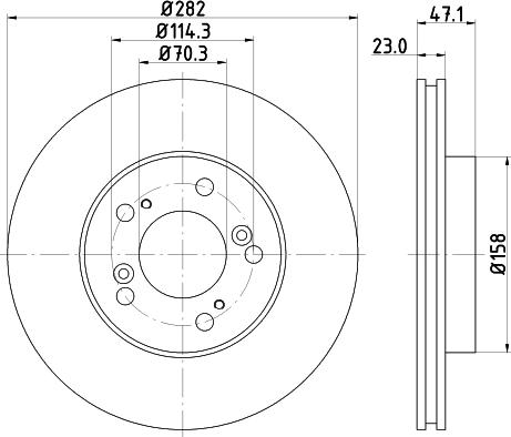 Mintex MDC998 - Disc frana - allinparts.ro