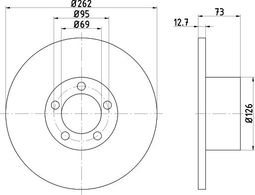 Mintex MDC9 - Disc frana allinparts.ro