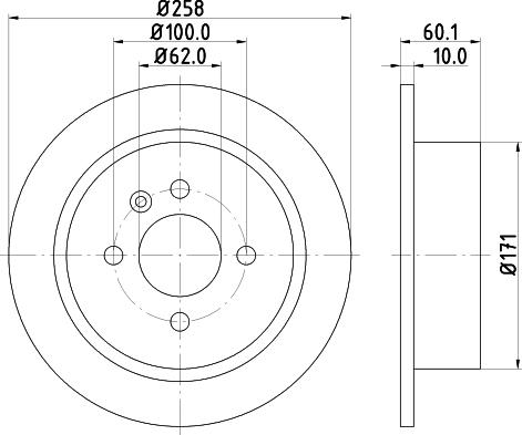 Mintex MDC470 - Disc frana - allinparts.ro