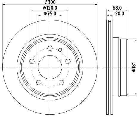 BENDIX 520388 - Disc frana - allinparts.ro