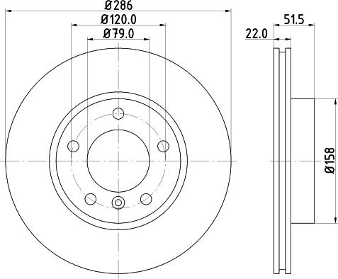 Mintex MDC624 - Disc frana - allinparts.ro