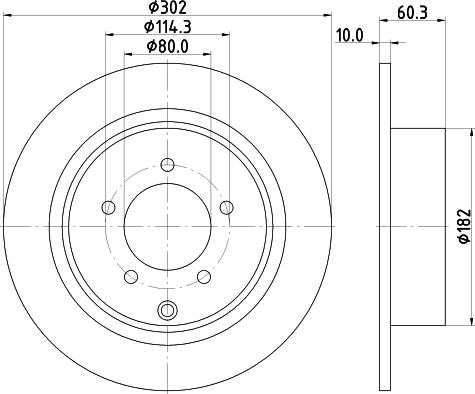 Mintex MDC1930 - Disc frana - allinparts.ro
