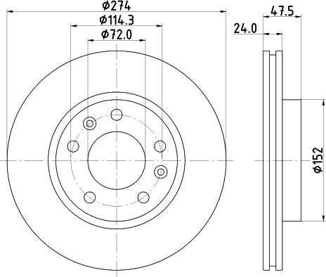 Mintex MDC1414 - Disc frana allinparts.ro