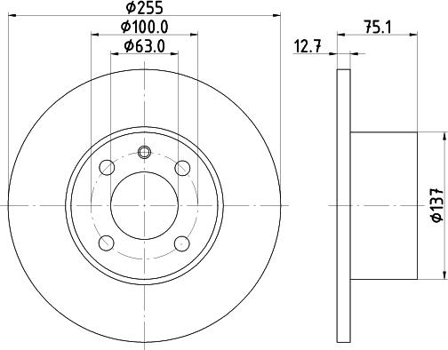 Mintex MDC164 - Disc frana - allinparts.ro
