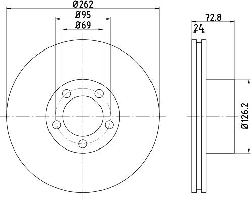 Mintex MDC10 - Disc frana allinparts.ro