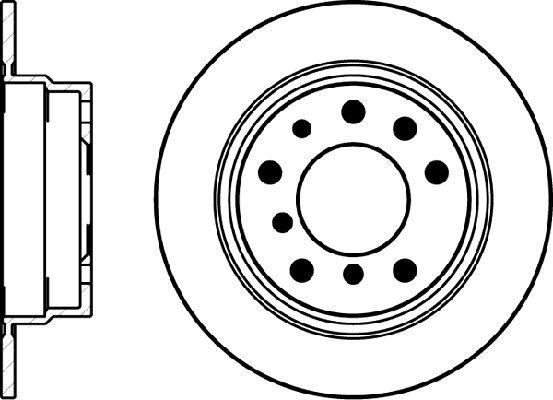 BENDIX 520163 - Disc frana - allinparts.ro